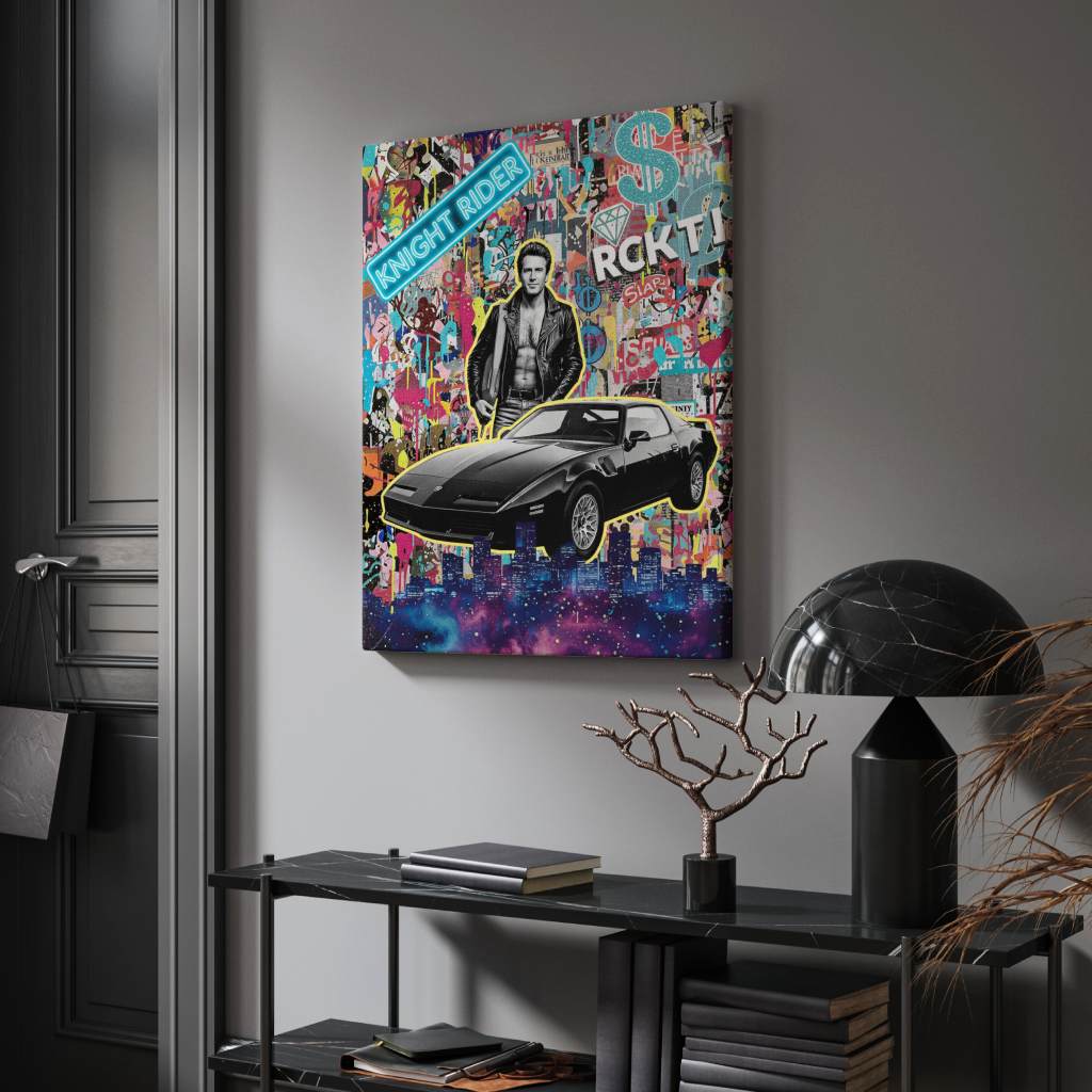 Knight Rider Pop - Leinwand