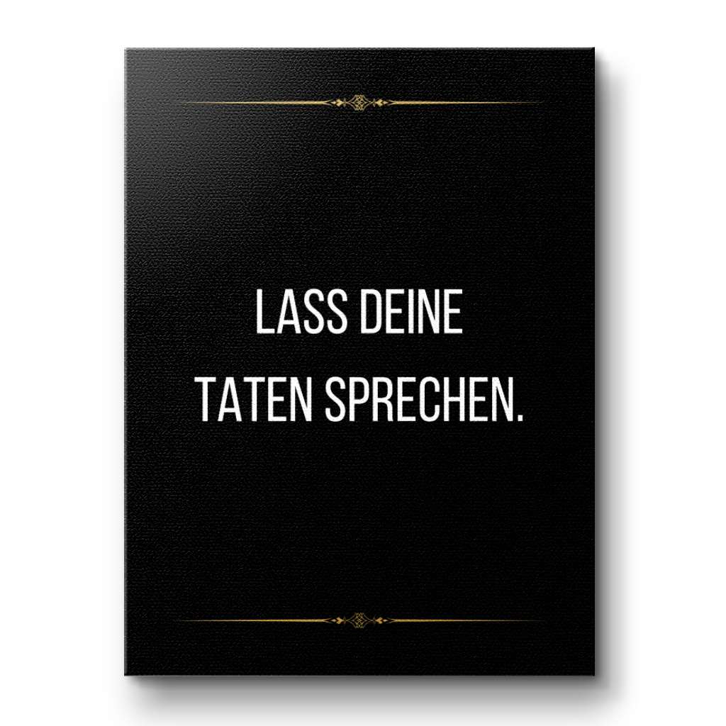 Let your actions speak - canvas