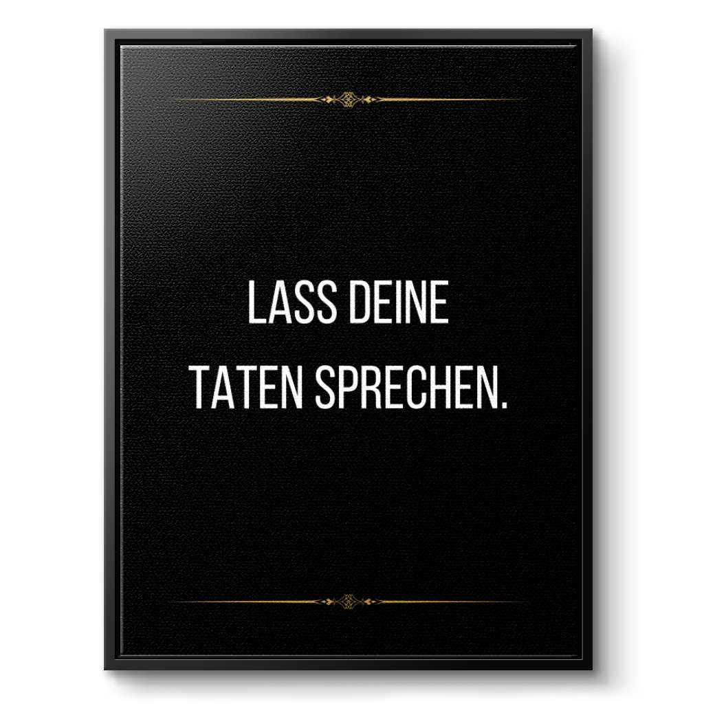 Let your actions speak - canvas