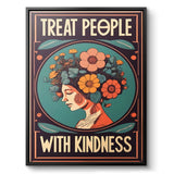 Treat people with kindness 1 - canvas