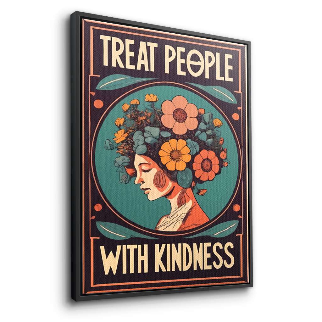 Treat people with kindness 1 - canvas