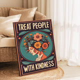 Treat people with kindness 1 - canvas