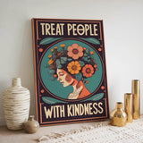 Treat people with kindness 1 - canvas