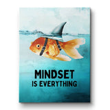 Mindset is everything #Goldfisch - Leinwand