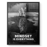 Mindset is everything #Tiger - Leinwand