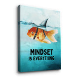 Mindset is everything #Goldfisch - Leinwand