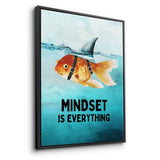 Mindset is everything #Goldfisch - Leinwand