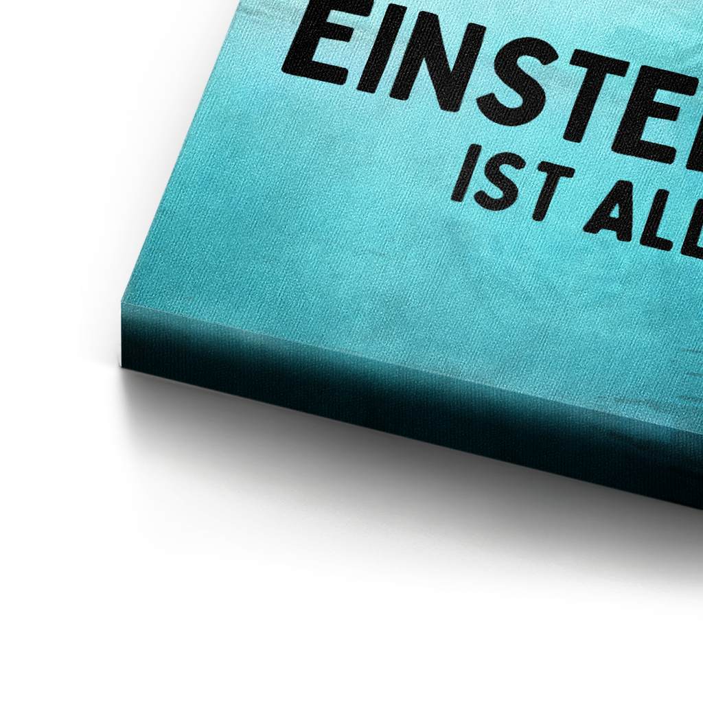 Mindset is everything #Goldfisch - Leinwand