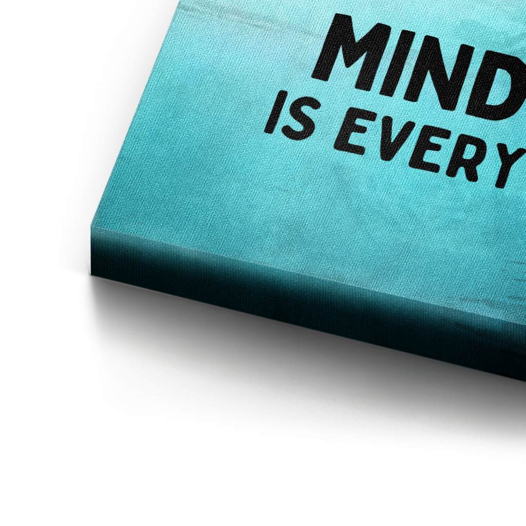 Mindset is everything #Goldfisch - Leinwand
