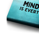 Mindset is everything #Goldfisch - Leinwand