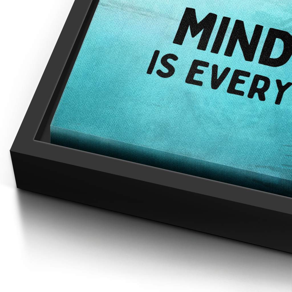 Mindset is everything #Goldfisch - Leinwand