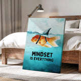 Mindset is everything #Goldfisch - Leinwand