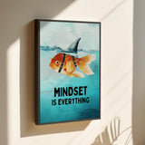 Mindset is everything #Goldfisch - Leinwand