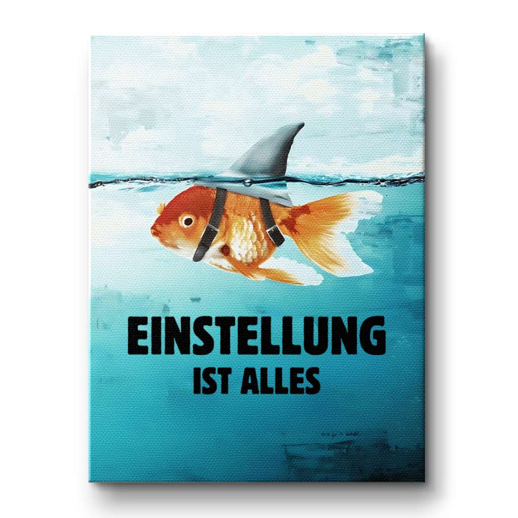 Mindset is everything #Goldfish - Canvas
