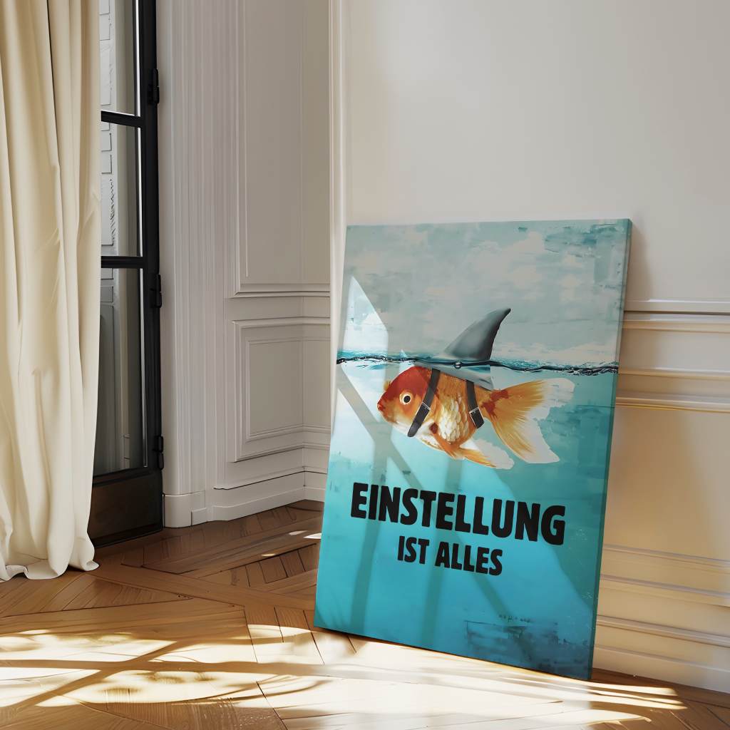 Mindset is everything #Goldfish - Canvas