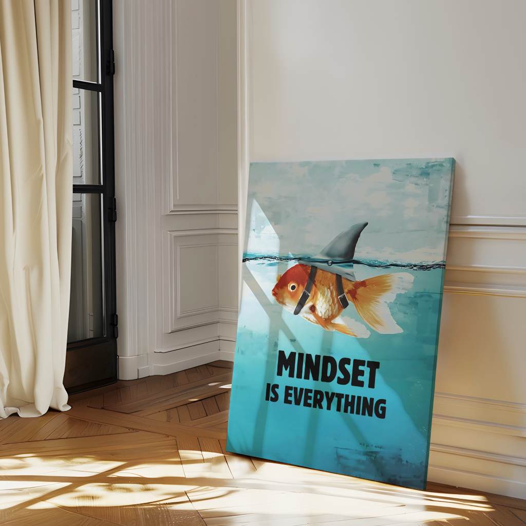 Mindset is everything #Goldfish - Canvas
