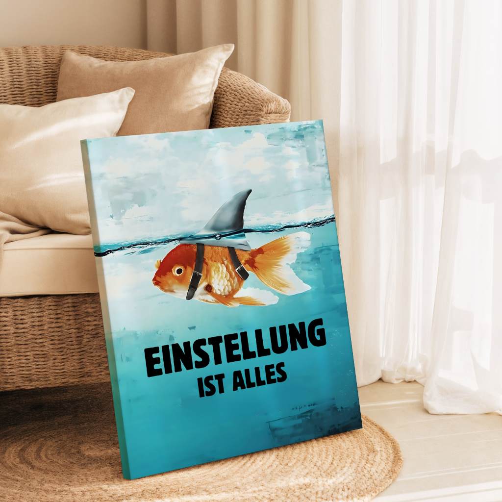 Mindset is everything #Goldfish - Canvas