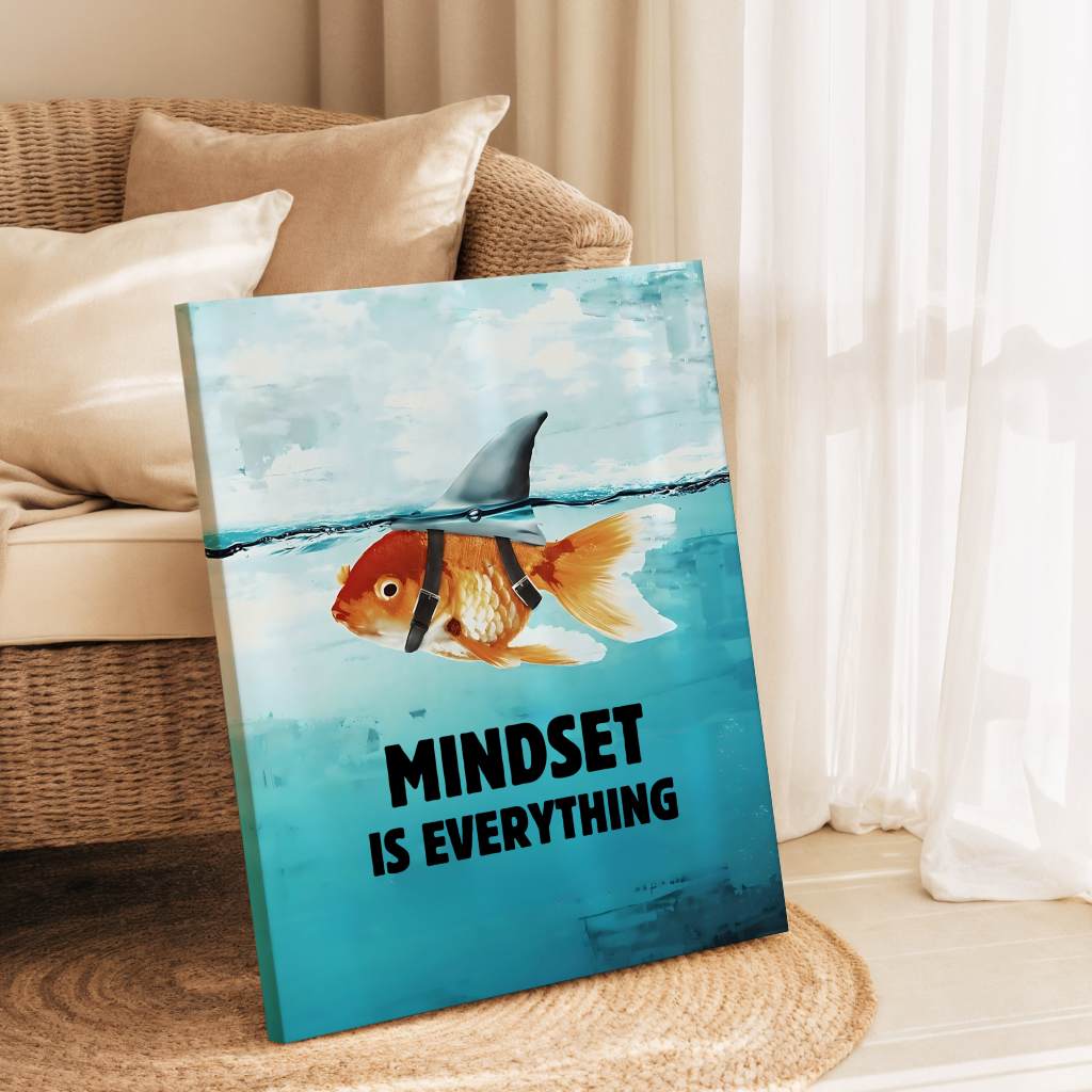 Mindset is everything #Goldfish - Canvas