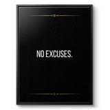 No Excuses - Canvas
