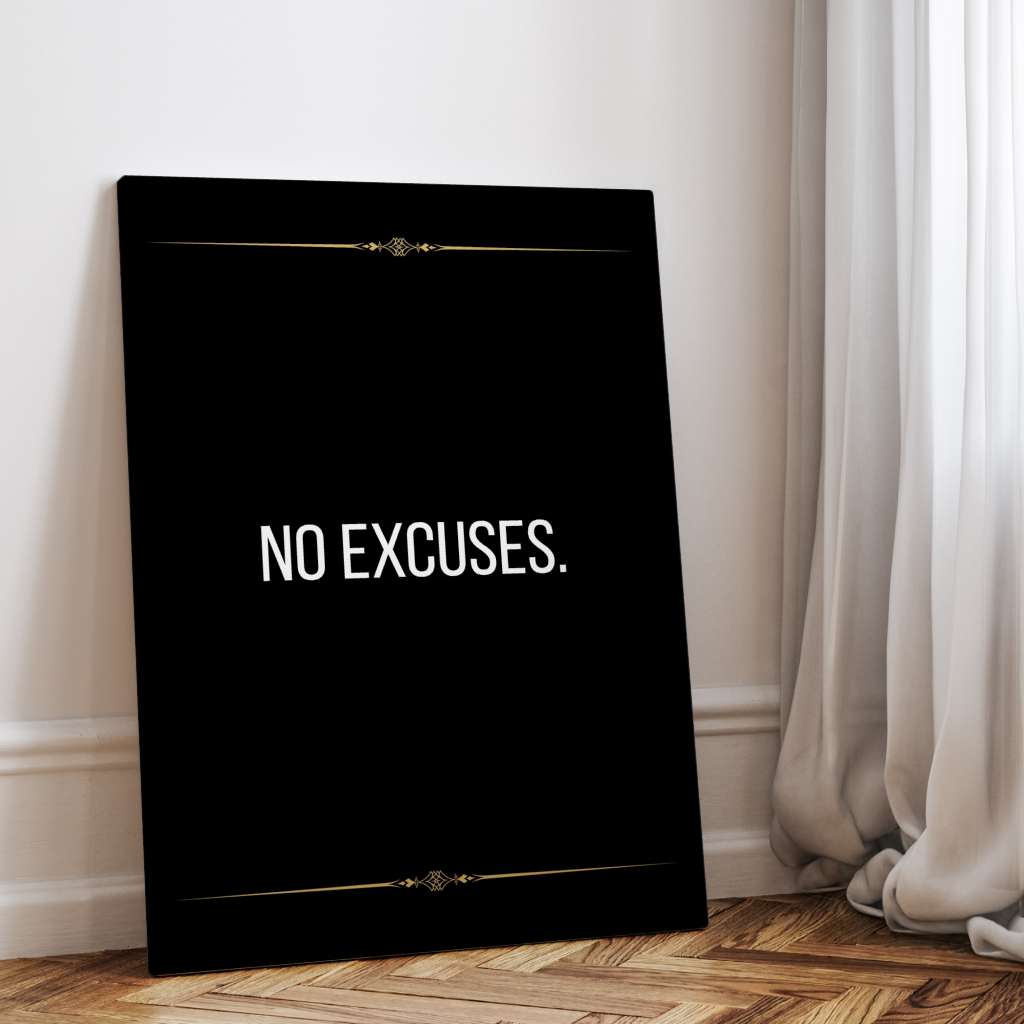 No Excuses - Canvas