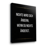 Nothing changes if nothing changes - canvas