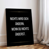 Nothing changes if nothing changes - canvas