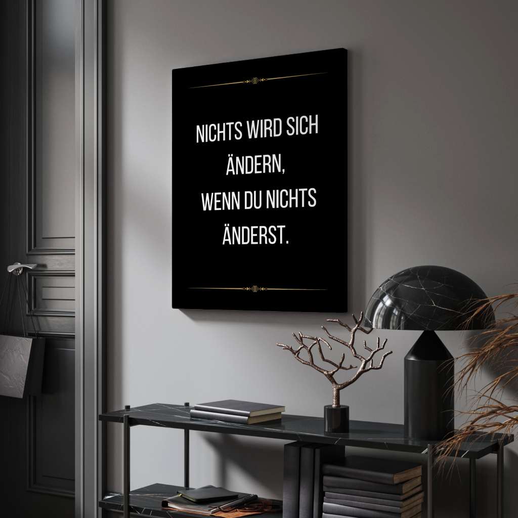 Nothing changes if nothing changes - canvas