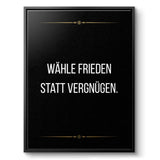 Pick peace over pleasure - canvas