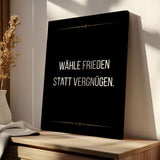 Pick peace over pleasure - canvas