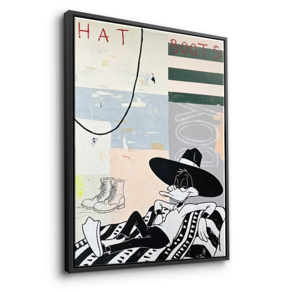 Chapeau et bottes - Toile