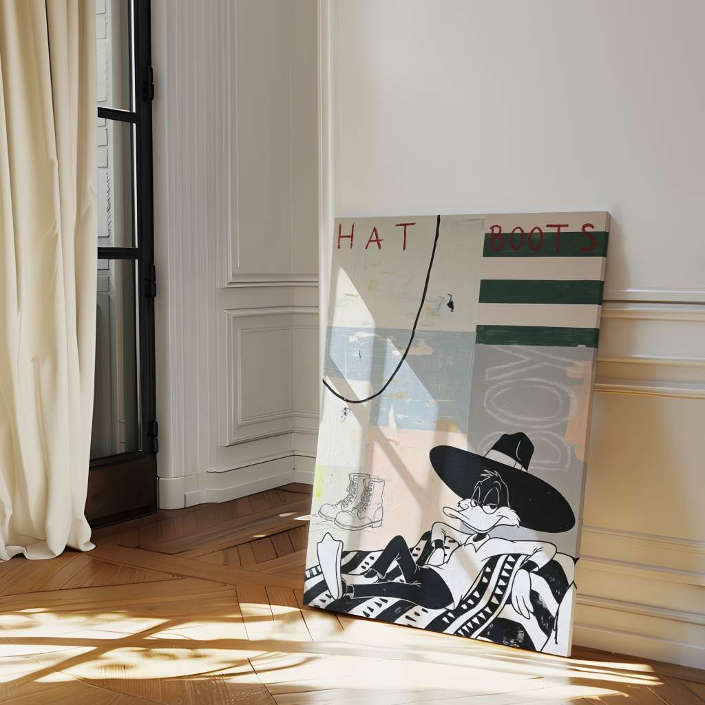 Chapeau et bottes - Toile