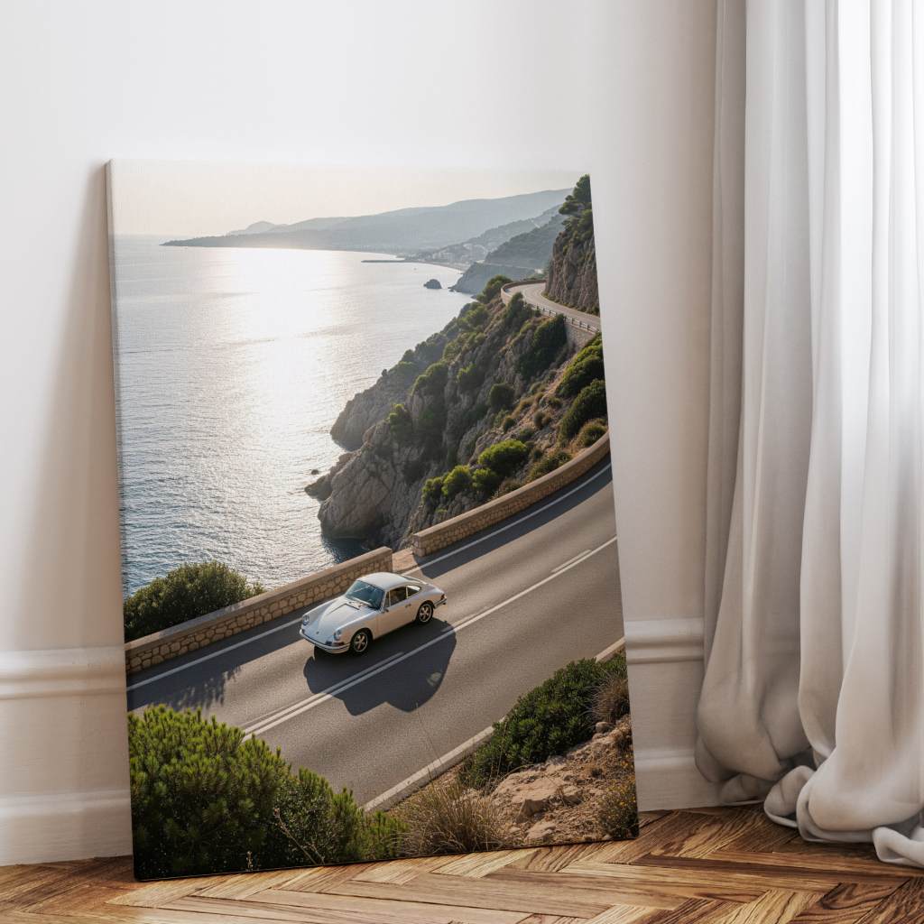Porsche 911 - Amalfi Coast - Canvas