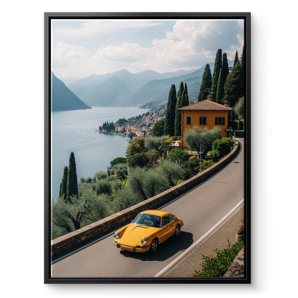 Porsche 911 - Comer See - Leinwand