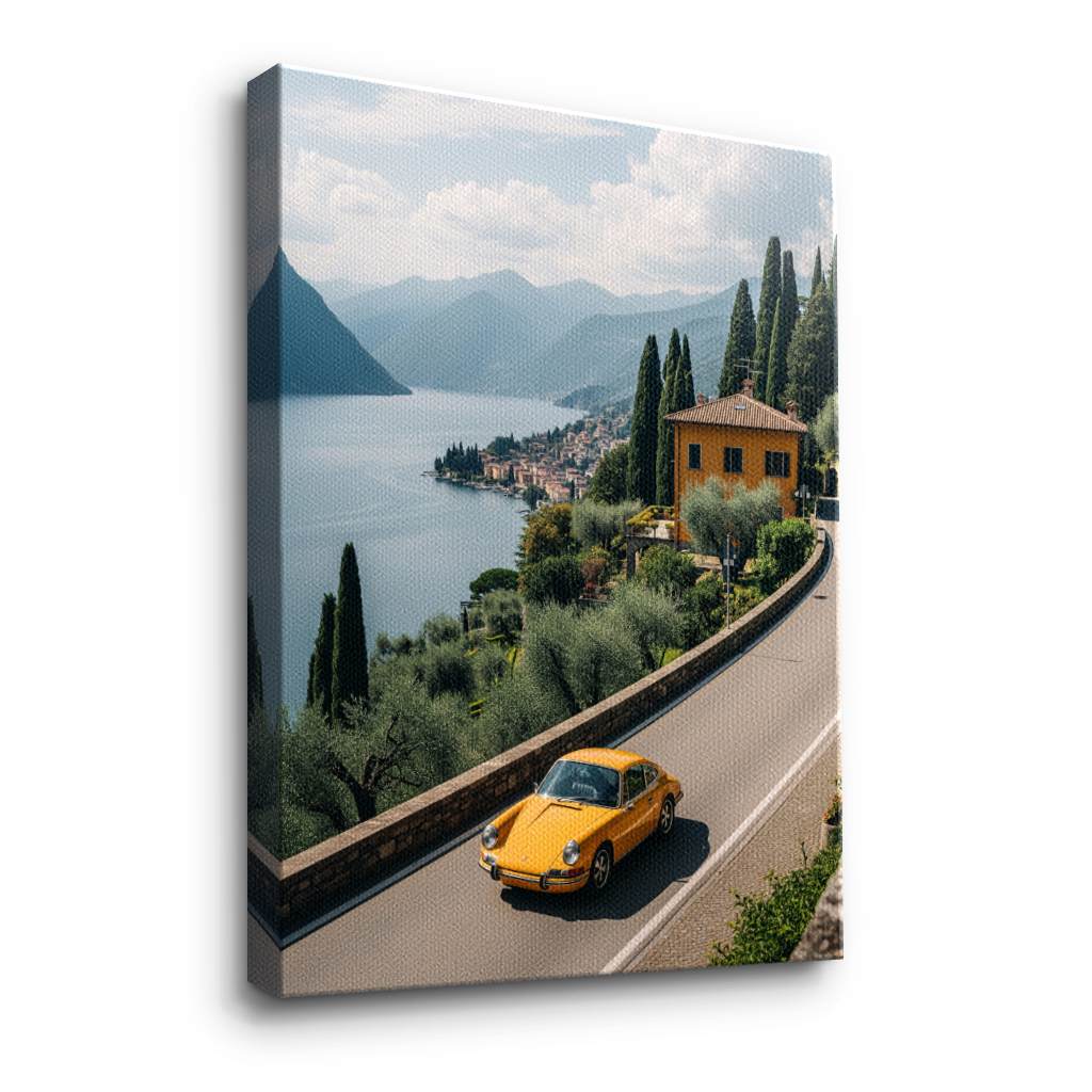 Porsche 911 - Comer See - Leinwand