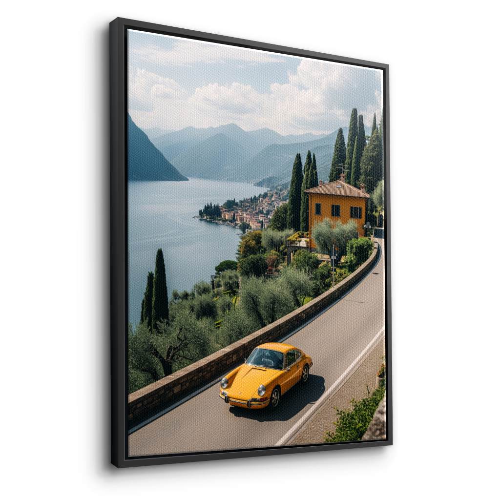 Porsche 911 - Comer See - Leinwand