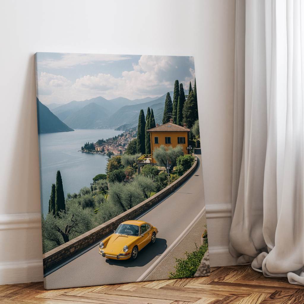 Porsche 911 - Comer See - Leinwand