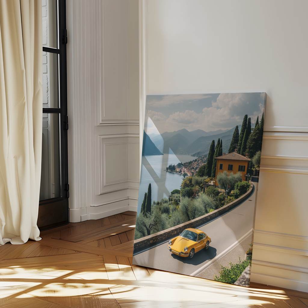 Porsche 911 - Comer See - Leinwand