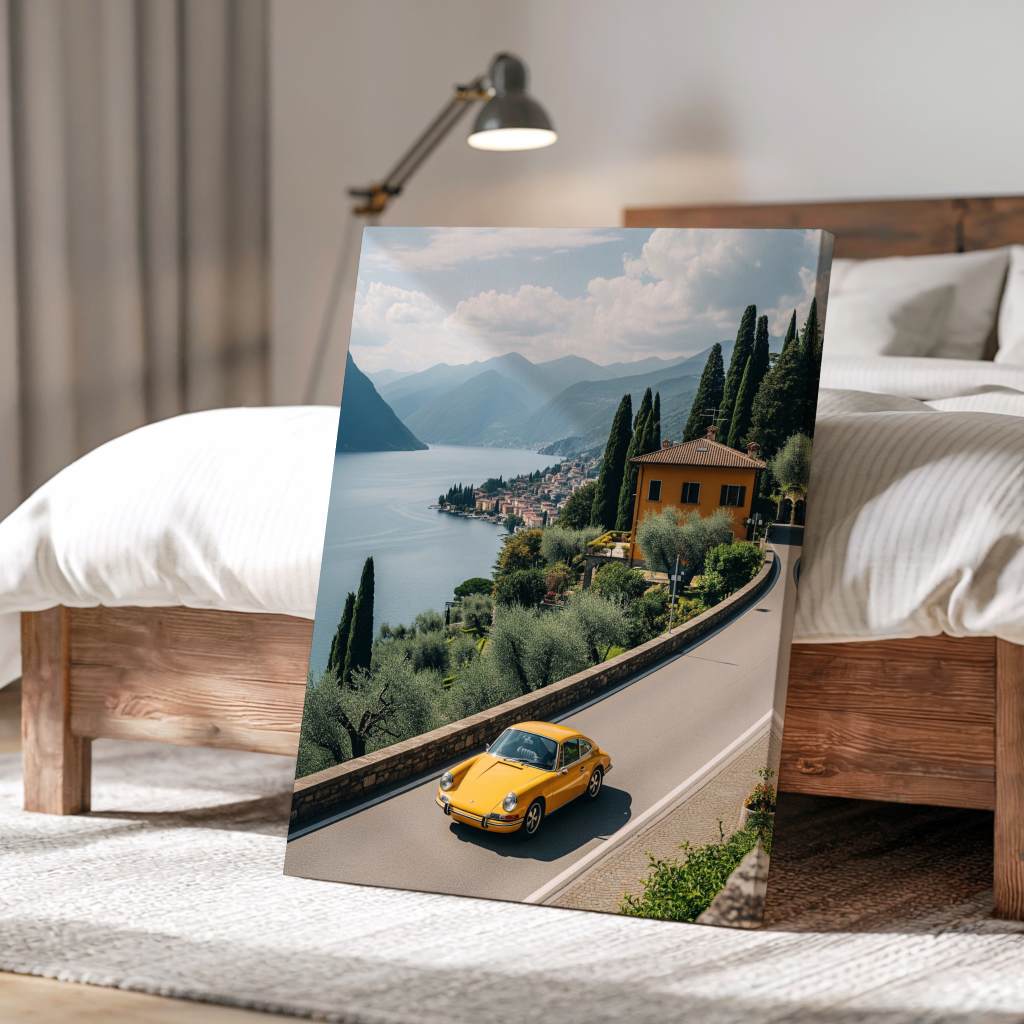 Porsche 911 - Comer See - Leinwand