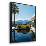 Porsche 911 in gelb - Leinwand