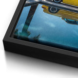 Porsche 911 in gelb - Leinwand