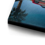 Porsche 911 in red - canvas