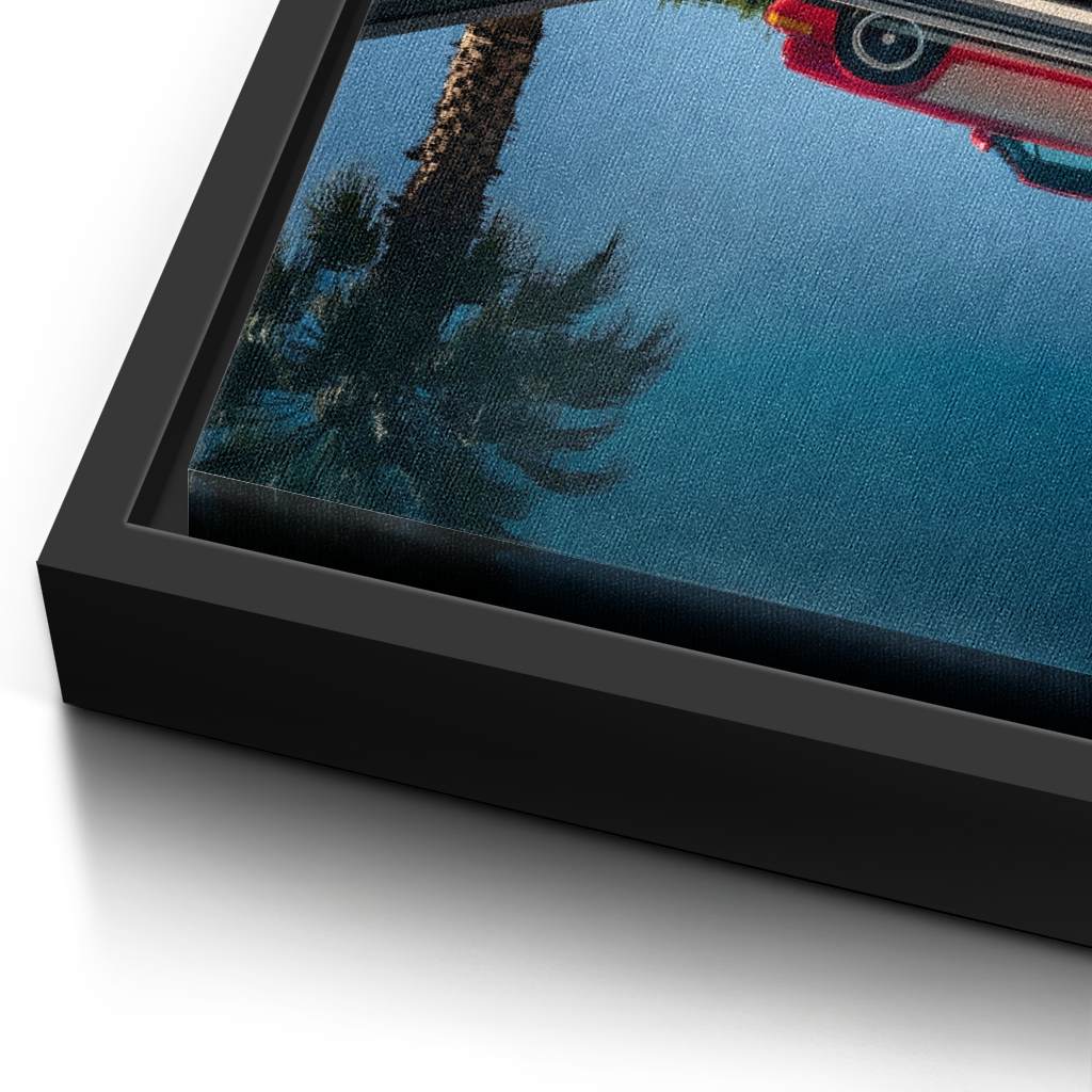 Porsche 911 in red - canvas