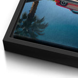 Porsche 911 in red - canvas