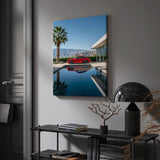 Porsche 911 in red - canvas