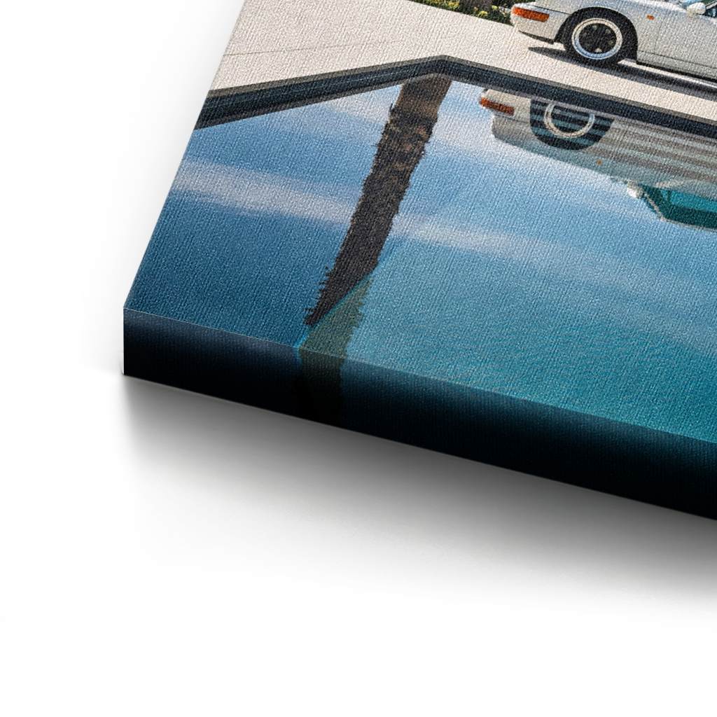 Porsche 911 in weiß - Leinwand