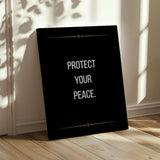 Protect your peace - Canvas