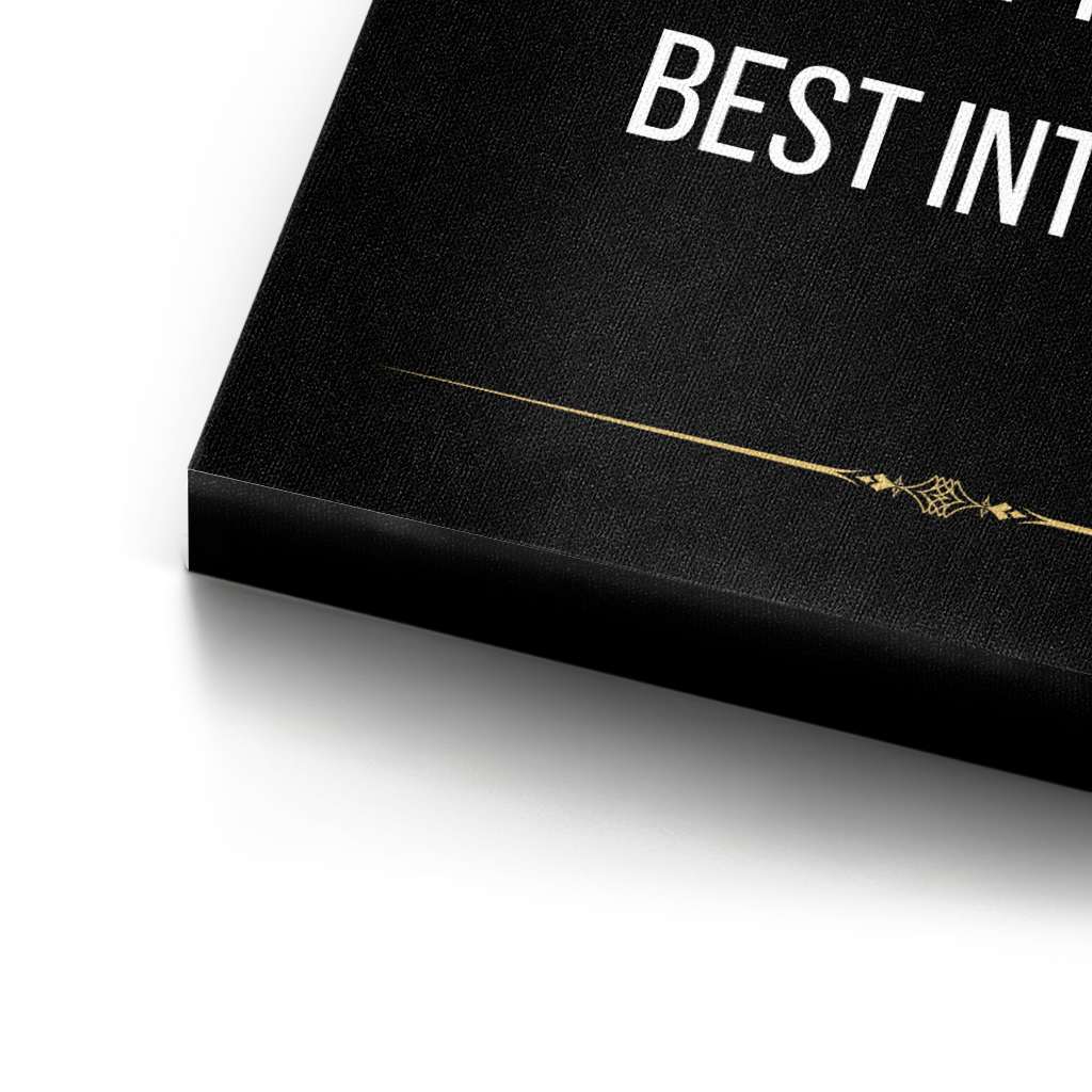 Start making decisions based on your best interest - canvas