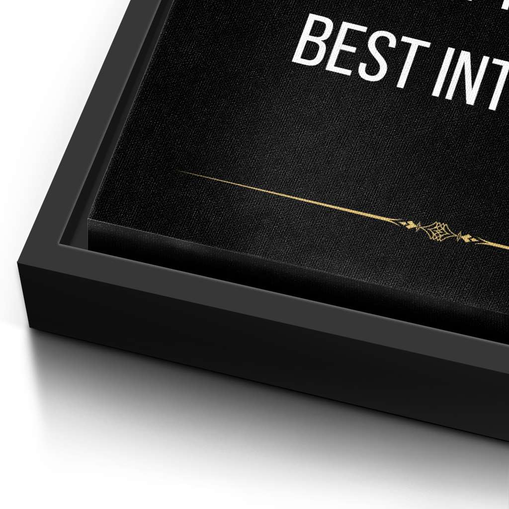 Start making decisions based on your best interest - canvas