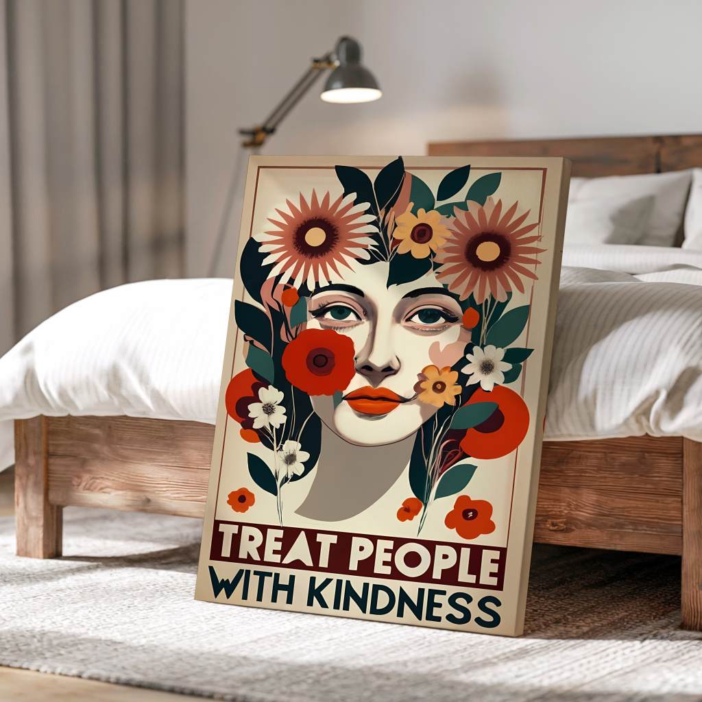 Treat people with kindness 4 - Canvas