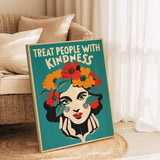 Treat people with kindness 3 - Canvas
